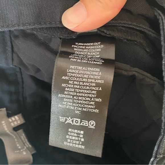 Anthropologie Matador Floral Embroidered Cropped Pants Navy Blue Sz 0P - Picture 5 of 10